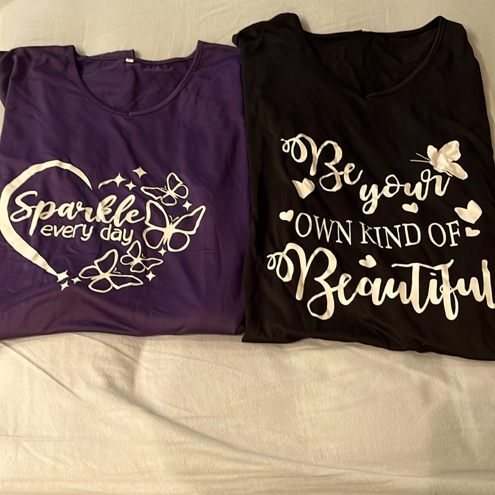 Two pack V-neck Nylon Nightgowns XL